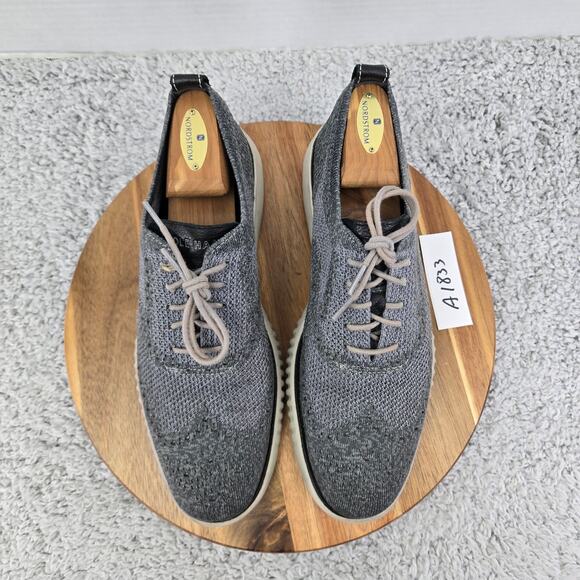 Cole Haan Mens 10M 2.ZeroGrand Gray Stitchlite Business Casual Wingtip Oxford main image 11
